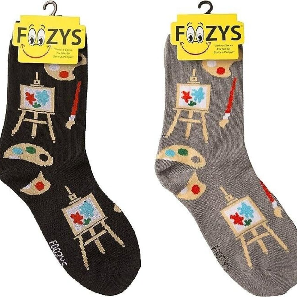Artist Art Palette Paintbrush Painter Sculptor Graphic Women's Socks 2 Pairs